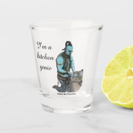 Copo De Shot Genie Chef Janto Cozinhar Fantasy Art Shot Glass