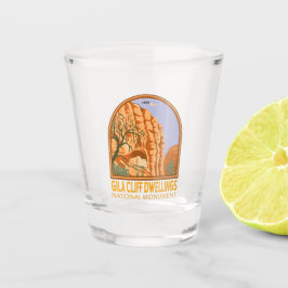 Copo De Shot Gila Cliff Dwellings Monumento Nacional Novo Méxic