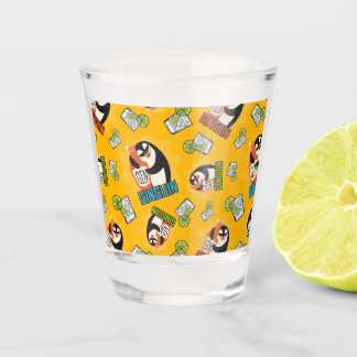 Copo De Shot Gin de padrões, presente de pinguins para fãs de g