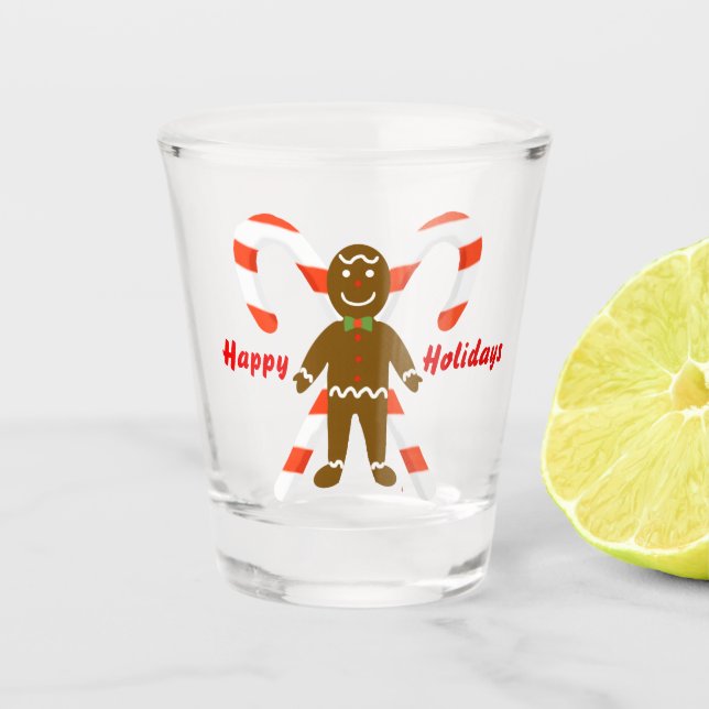 Copo De Shot Gingerbird Man Shot Glass (Frente)