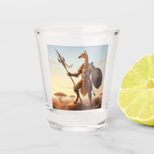 Copo De Shot Giraffe guerreiro (Frente)