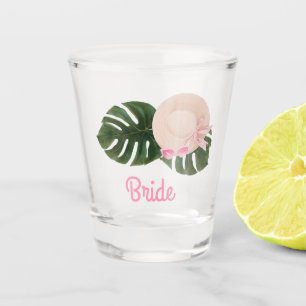 Copo De Shot Glamour de Verão Rosa Noiva