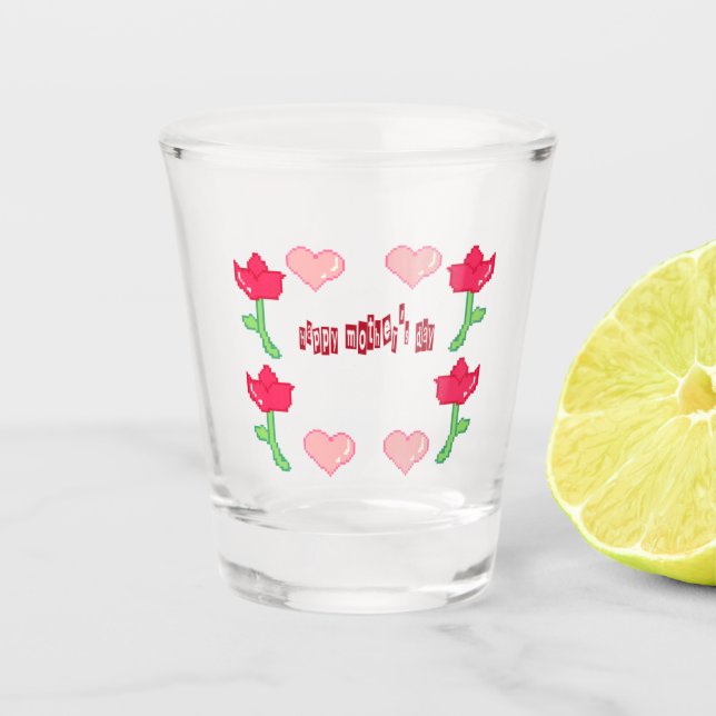 Copo De Shot Glass mother's day  (Frente)