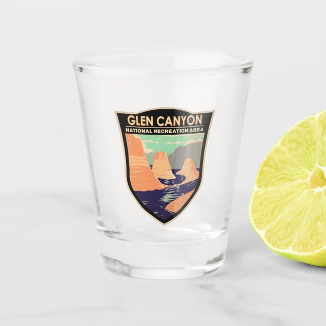 Copo De Shot Glen Canyon Refletion Canyon Vintage (Frente)