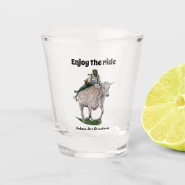 Copo De Shot Goblin Rider Ox Racing Fantasy Art Shot Glass