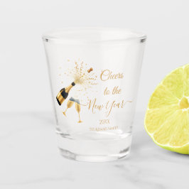 Copo De Shot  Gold Champagne Cheers New Year