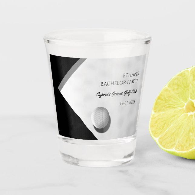 Copo De Shot Golf Bachelor Party - Na moda Clássico de Golfe (Frente)