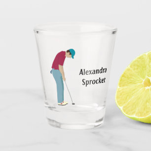 Copo De Shot Golfer Putting