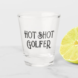 Copo De Shot Golfista Quente   Vidro De Presente Engraçado