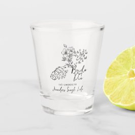 Copo De Shot Gothic Bride or Die Floral Bachelorette Party