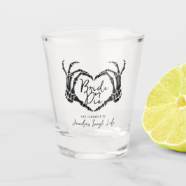 Copo De Shot Gothic Bride or Die Heart Bachelorette Party
