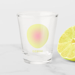 Copo De Shot Gradiente de Na moda de Sinal Zodiac Gemini