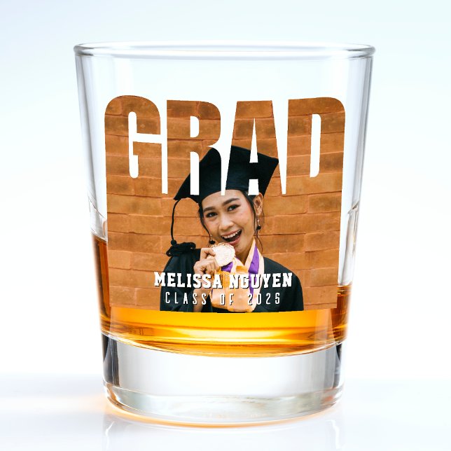 Copo De Shot Graduação de Foto de Formando (Grad Photo Graduation Shot Glass
)