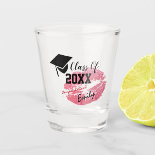 Copo De Shot Graduação Elegante e Classe 20XX, Beijo Com Largur