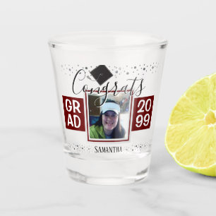 Copo De Shot Graduação Parabéns FORMANDO Ano Vinho