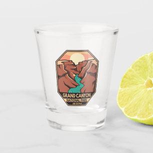 Copo De Shot Grand Canyon National Park Retro Emblem
