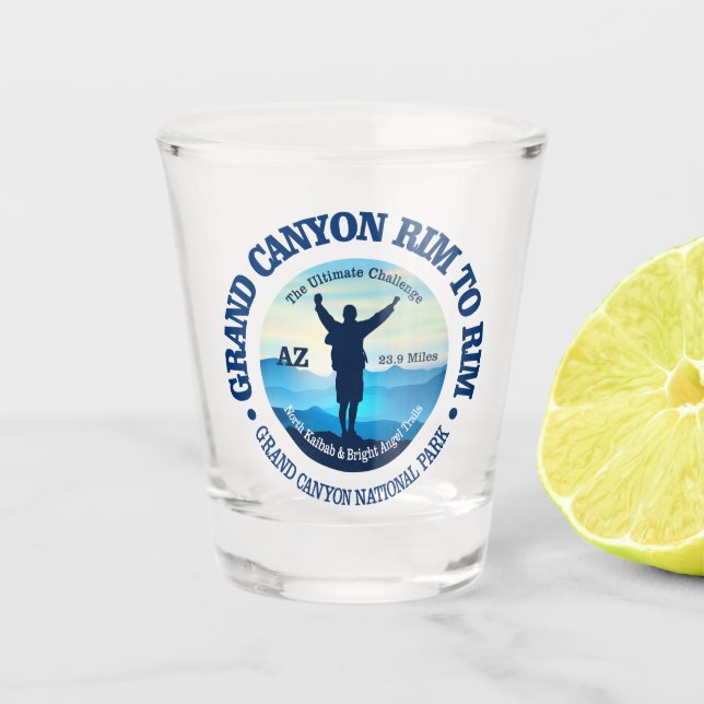 Copo De Shot Grand Canyon Rim para Rim (V) (Frente)