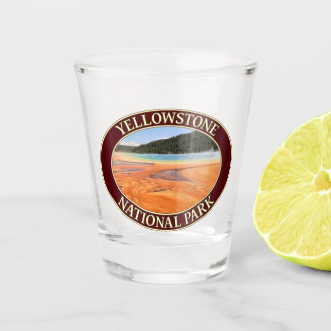Copo De Shot Grande Primavera prismático na Prk Nacional Yellow (Frente)