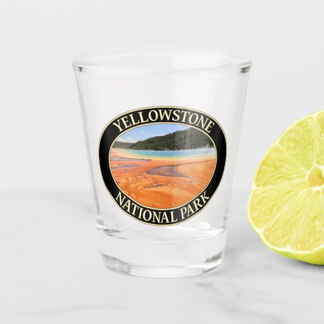 Copo De Shot Grande Primavera prismático na Prk Nacional Yellow (Frente)