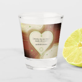 Copo De Shot Gratidão Permanece™: Amor que Fica | Intencional