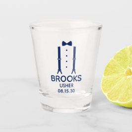 Copo De Shot Gravador de Arco Azul Usher