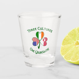 Copo De Shot Greenlander Irish American Flags Shamrock Personal