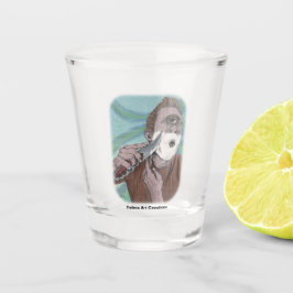 Copo De Shot Grego Ciclops Faca Sonhando Fantasia Vidro