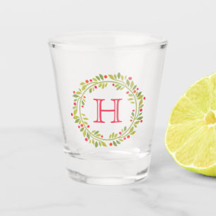 Copo De Shot Grinalda de Folhas Botânicas Clássicas Personaliza