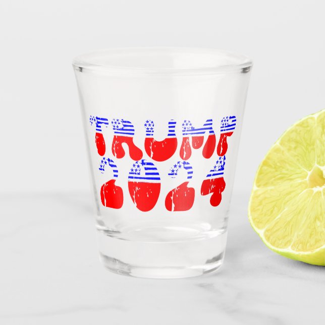 Copo De Shot Groovy Trump 2024 Patriotic (Frente)