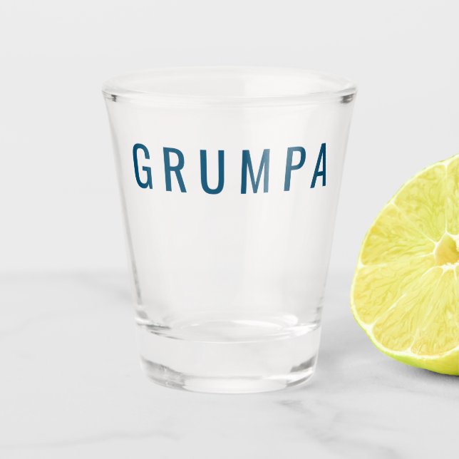 Copo De Shot Grumpa Funny Novelty para Graphic Grumpy Vovô (Frente)