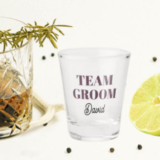 Copo De Shot Grupo de Casamento de EggPlant Personalizado