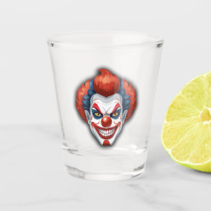 Copo De Shot Halloween do Carnaval de Palhaço Assustador