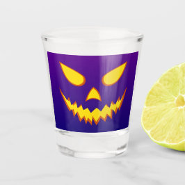 Copo De Shot Halloween Grinning Face Jack o Lanterna Pumpkin