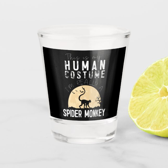 Copo De Shot Halloween, Homem-Aranha-Macaco, Horror Assustador (Frente)