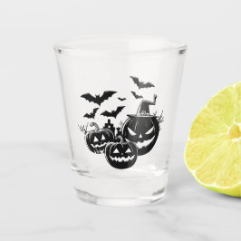 Copo De Shot Halloween in black and white