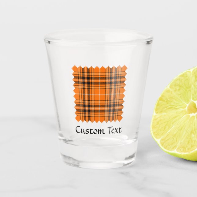 Copo De Shot Halloween Orange Tartan (Frente)
