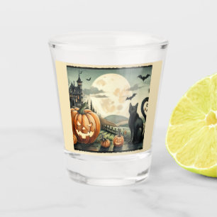 Copo De Shot Halloween/outono/Outono/Abóbora/gato