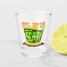 Halloween Pun Coma bebida e seja assustador