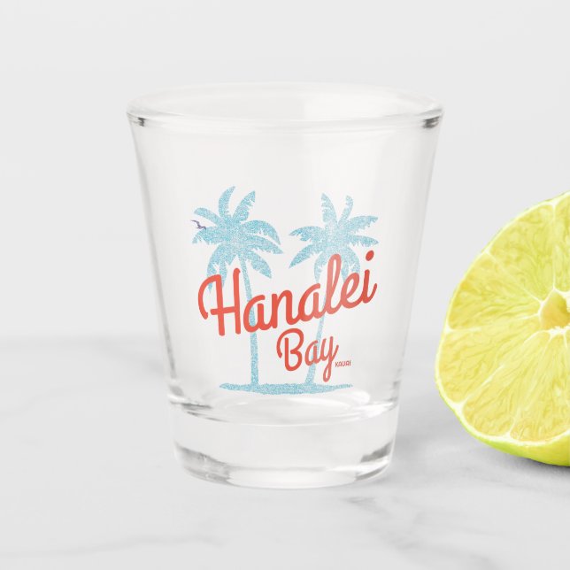 Copo De Shot Hanalei Bay Hawaii Island de Kauai Souvenir (Frente)