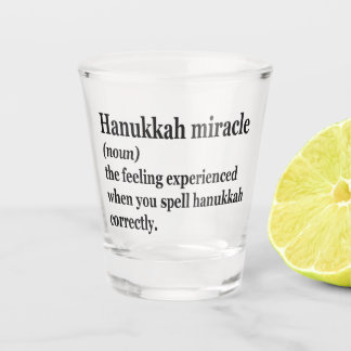 Copo De Shot Hanukkah Miracle Engraçado Chanukah Definição Juda