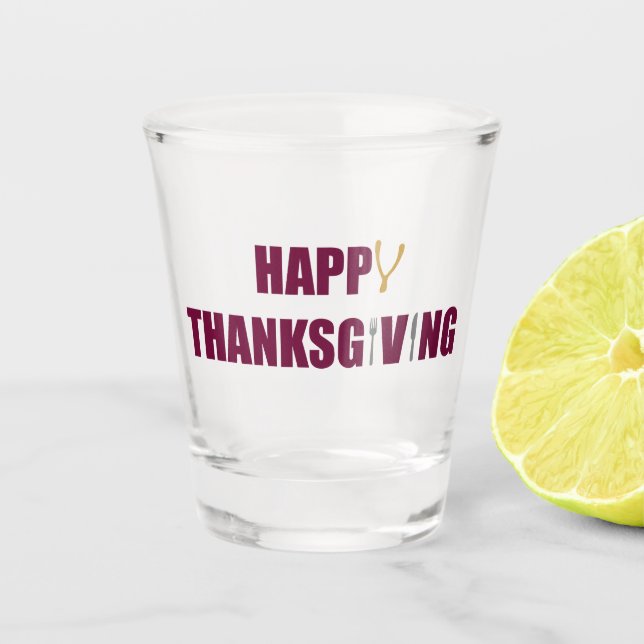 Copo De Shot Happy Thanksgiving (Frente)