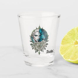 Copo De Shot Harmonia dos elementos, a mulher com leão.