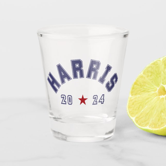 Copo De Shot Harris 2024 - Arte Atlética (Frente)