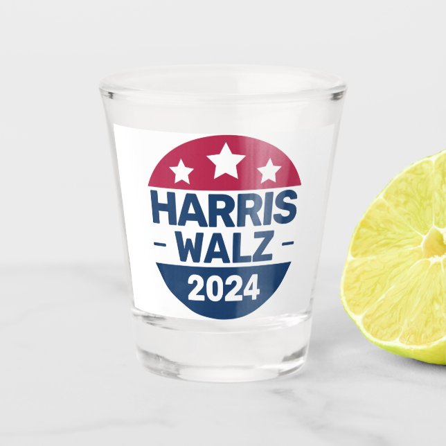 Copo De Shot Harris Walz 2024 Campanha pelo Presidente Patrióti (Frente)