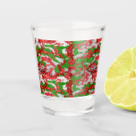 Copo De Shot Haus Do Padrão De Xmas De Prata De Camo<br><div class="desc">Veja o Haus do Camo Christmas Stocking Collections para as ideias mais radicais de presentes.</div>