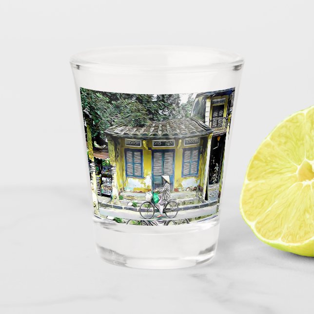 Copo De Shot Hoi An, Bicicleta Vietnã (Frente)