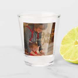 Copo De Shot Holly Jolly family holiday photo beige year naboho