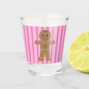 Copo De Shot Homem de Gengibre Rosa, Divertido e Rico
