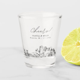 Copo De Shot Honolulu Wedding Favorece Chefias Personalizadas