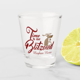 Copo De Shot Hora de tirar o bebendo de rena Blitzenada